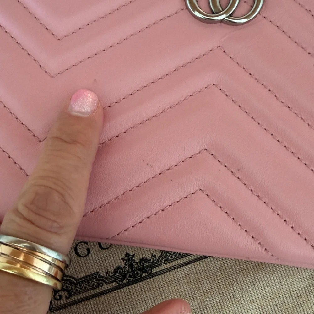 Gucci Quilted Marmont Wristlet